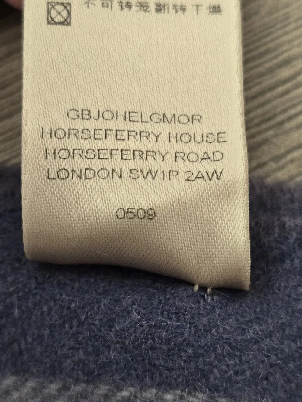 Burberry blue check cashmere scarf Plaid Blue Periwinkle Quiet Luxury Fall